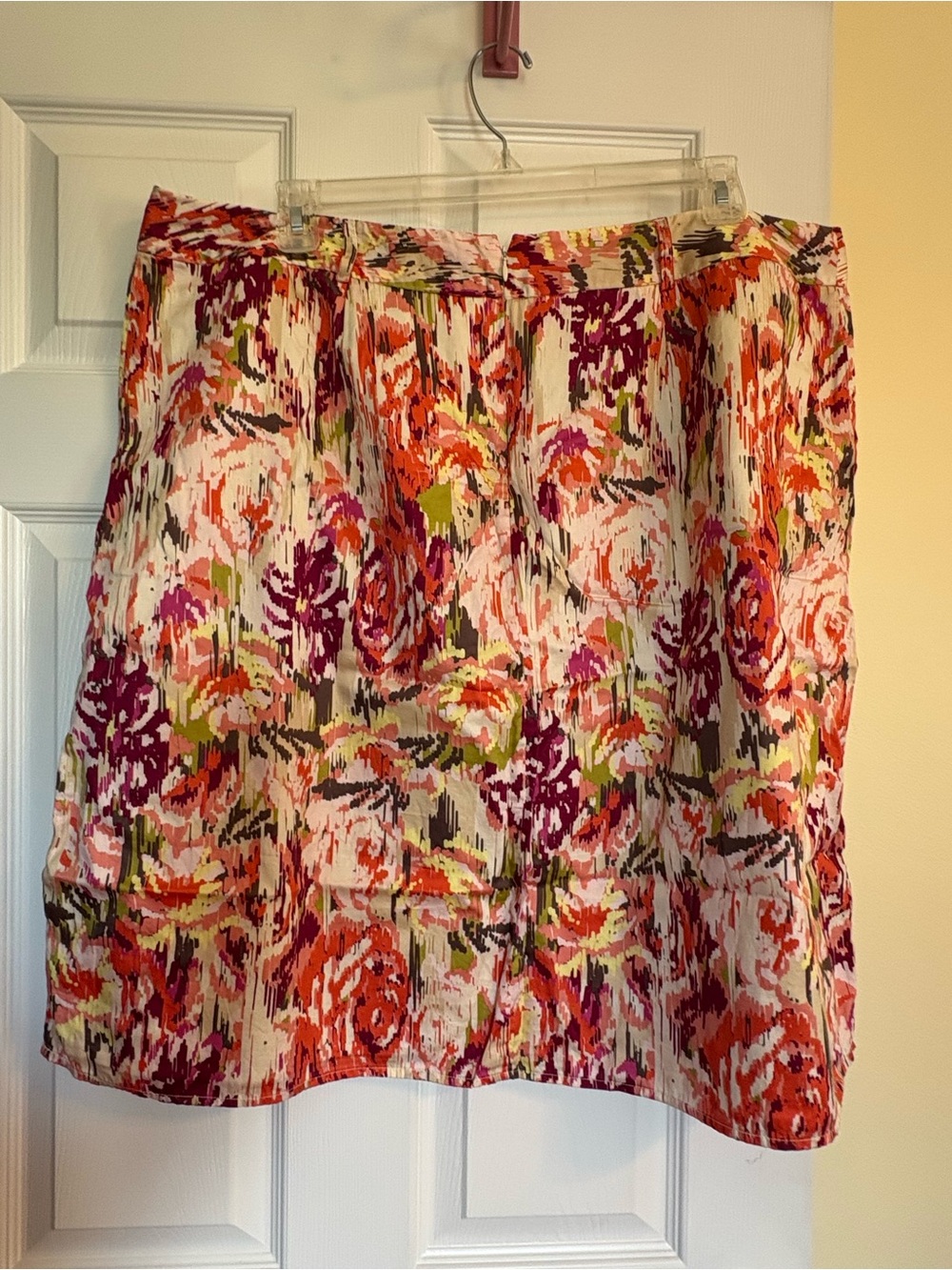 Liz Claiborne Multicolor Floral Skirt - White, Pink, Orange, Green, & Brown
